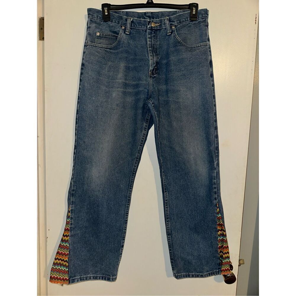 Wrangler Jeans Women’s 35 x 30 Blue Denim Straight Leg 9760WDR Classic Western P